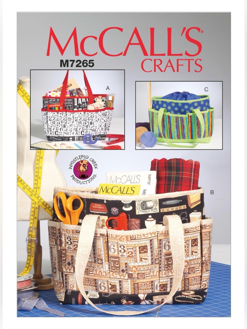 🪡 McCall's Sewing Pattern 7265 - Project Totes